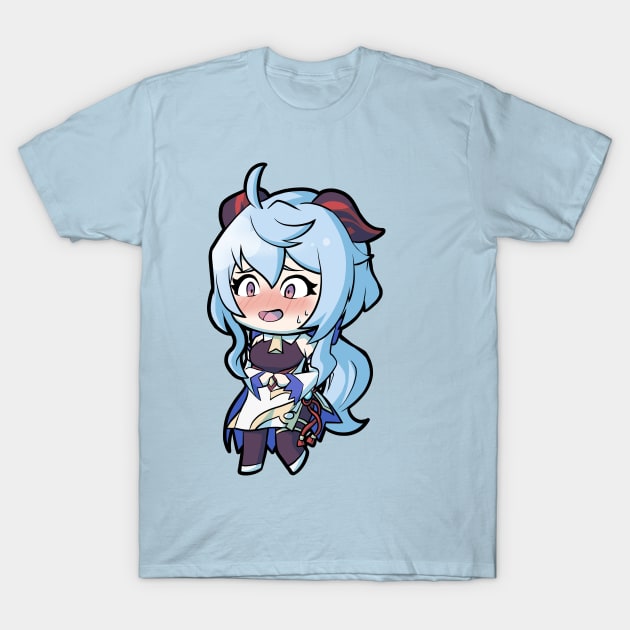 Chibi Ganyu - Genshin Impact T-Shirt by MangaXai